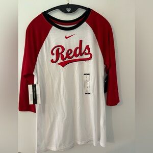 NWT Nike Cincinnati Reds Raglan Top